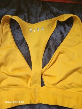 PINK Victoria's Secret Women's Yellow Racerback Bralette & 4 Other Bras